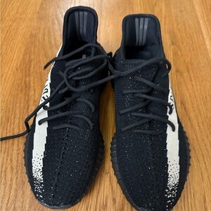 Adidas Black and Cream Men's Sneakers